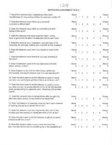 motivation assessment scale - Charter Operated Programs